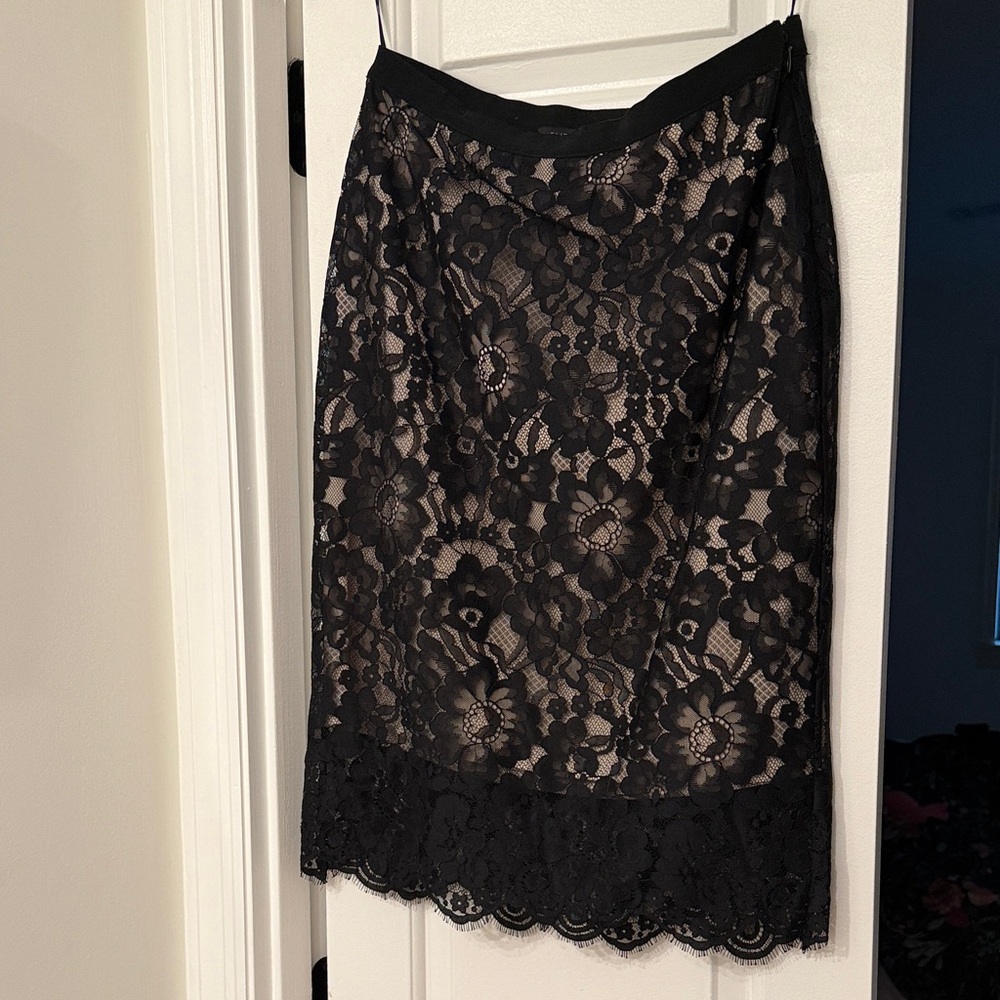 Elegant Black Lace Skirt